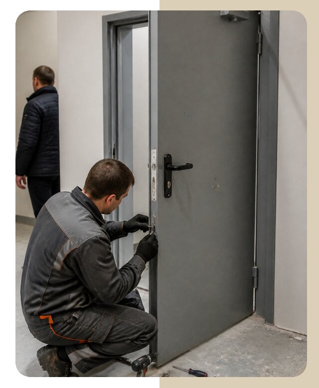 Ремонт противопожарной двери в Новом Уренгое по цене 6759 р. | ДвериЛегко-Нвг