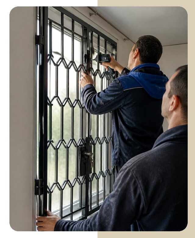 Установка распашных решеток в Новом Уренгое цена от 6759 р. | ДвериЛегко-Нвг